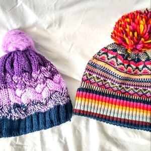 Childrens Boho Pom-pom Warm Hats